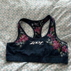 Zoot Women's Floral Sports Bra - Navy blue and Pink